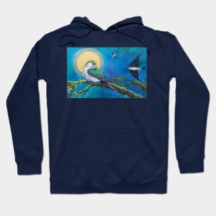 tree swallows and the golden sun Hoodie